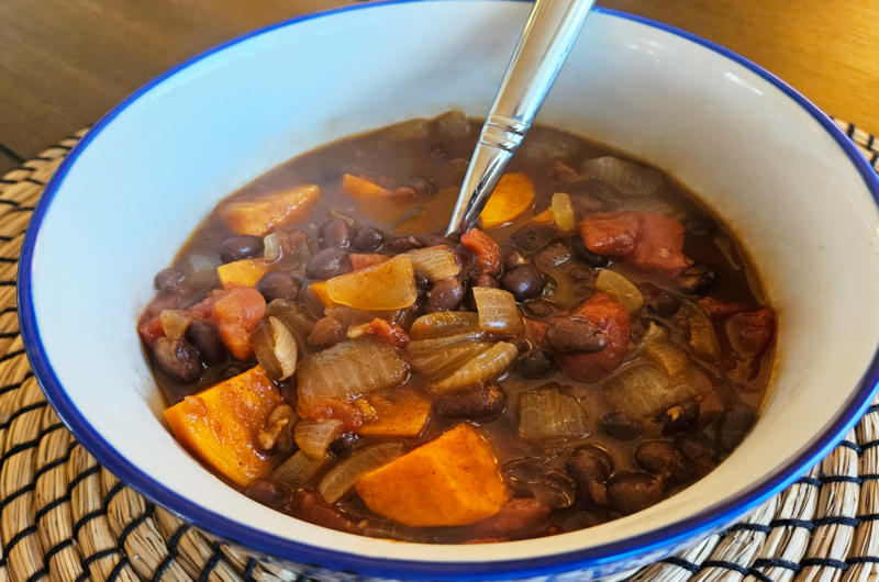 Sweet Potato and Black Bean Chili