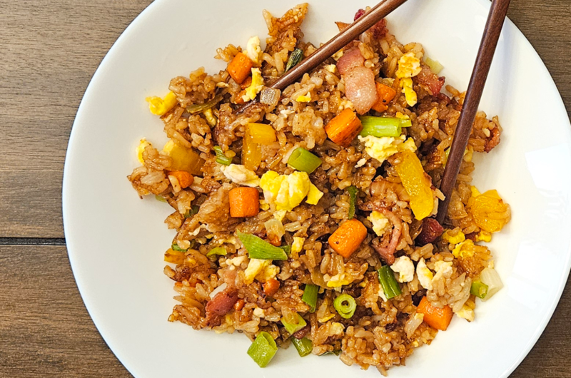 Bacon & Egg Stir-Fried Rice