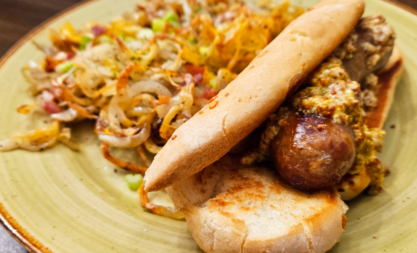 Sheet Pan Bratwurst and Tornado Fries