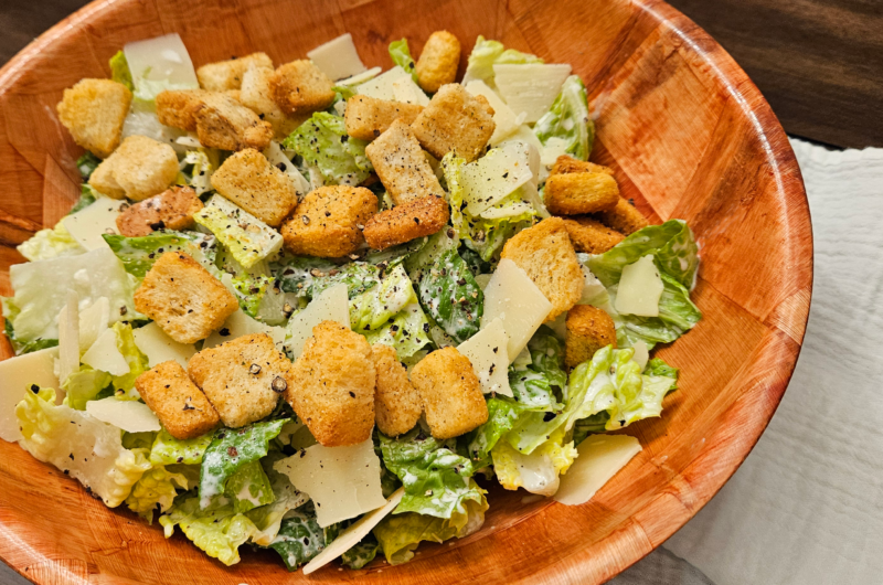 Caesar Salad and Dressing