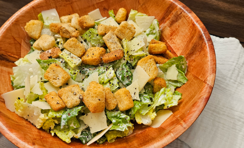 Caesar Salad and Dressing